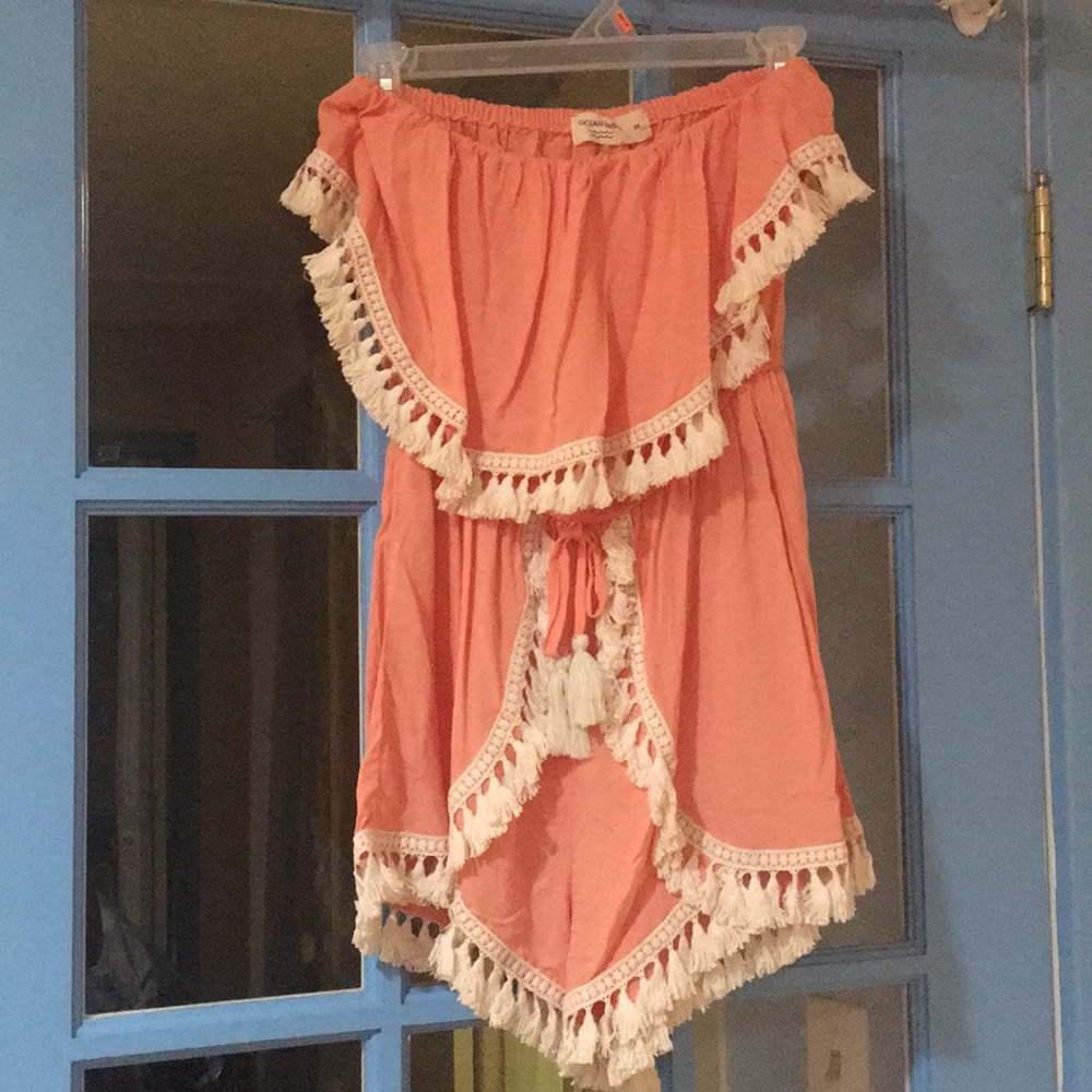 Tube top romper